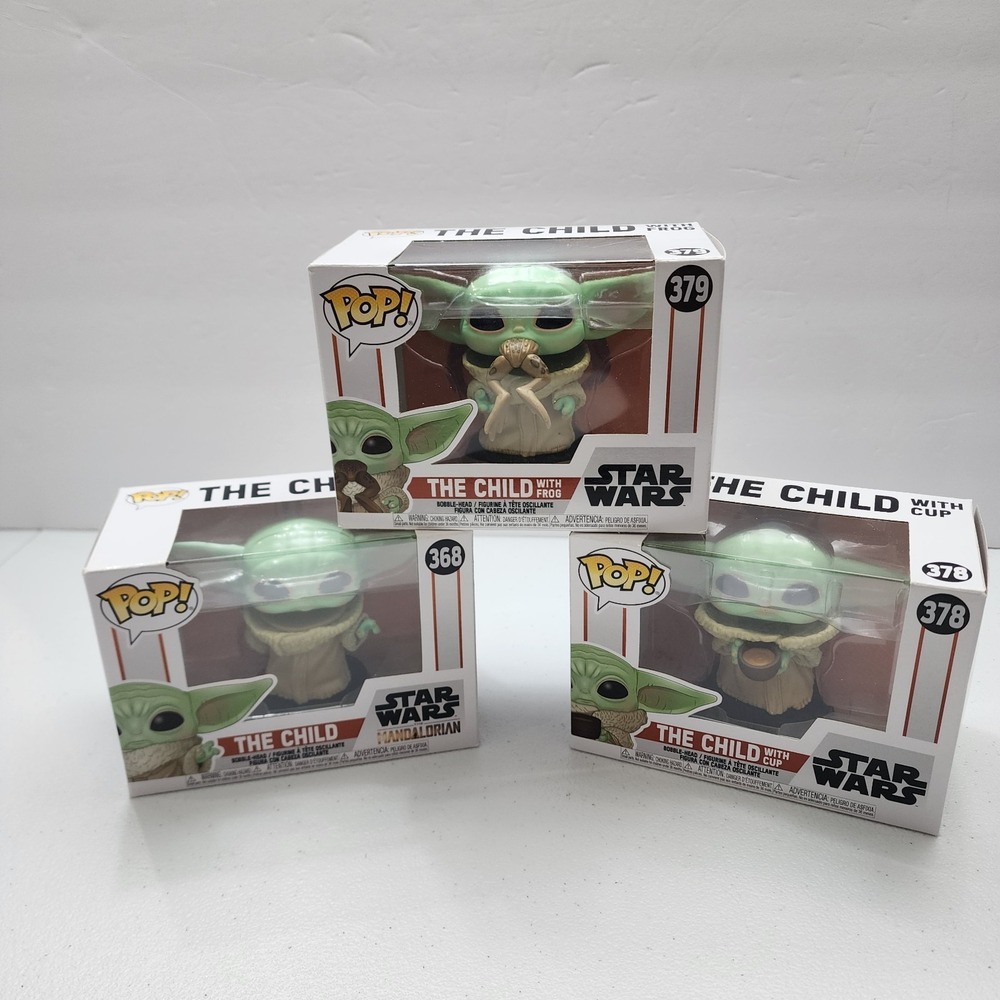 The Child Starwars Mandalorian 368, 378, 379 New In Box Lot Of 3